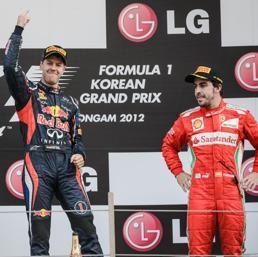 Vettel e Alonso si giocheranno il campionato mondiale nelle ultime 4 gari. E per il pilota della Ferrari è davvero dura
