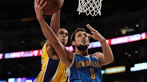 Marco Belinelli ha prolungato di un anno il suo contratto con i New Orleans Hornets
