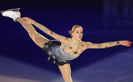 Carolina Kostner ha vinto la medaglia d'oro ai Campionati Mondiali di pattinaggio artistico figura in corso a Nizza
