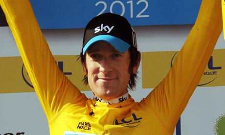 Il belga di passaporto inglese Bradley Wiggins del Team Sky ha vinto il Giro di Romandia
