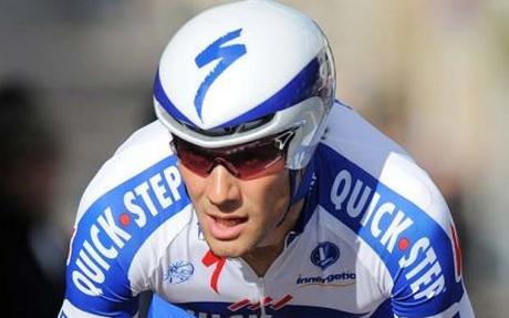 Tom Boonen, corridore belga dell'Omega Pharma-Quick Step, ha vinto per la quarta volta la Parigi-Roubaix
