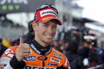 Casey Stoner ha vinto il Gran Premio del Portogallo all’Estoril, terzo appuntamento del Motomondiale, classe MotoGp
