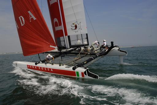 Monopolio di Luna Rossa oggi a Venezia per le regate dell'America's Cup. Ad imporsi nella prima regata è stata Swordfish, nella seconda ha vinto Piranha
