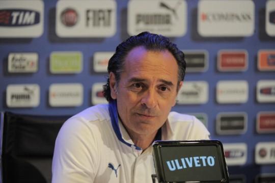 Cesare Prandelli ha tenuto la prima conferenza stampa a Casa Azzurri
