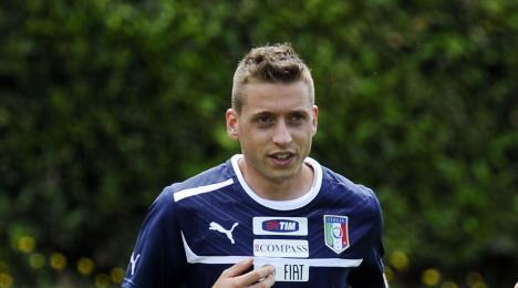 Emanuele Giaccherini<strong> </strong>ha tenuto una conferenza stampa a Casa Azzurri
