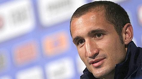 Giorgio Chiellini ha tenuto una conferenza stampa a Casa Azzurri
