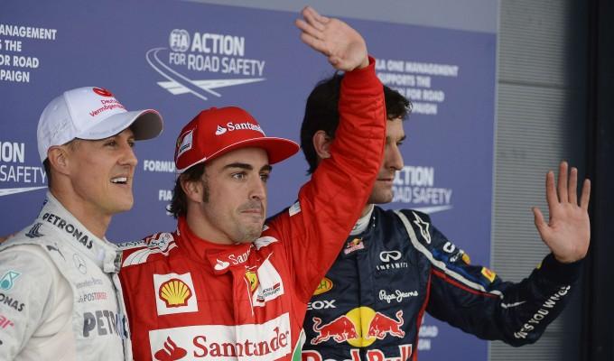 Una Ferrari in Pole Position. Dopo quasi due anni. E' quella di Fernando Alonso, il più veloce nelle qualifiche del Gran Premio di Gran Bretagna
