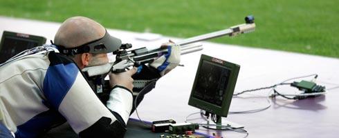 L'azzurro Niccolò Campriani ha conquistato la medaglia d’oro nel tiro a segno, specialità carabina 50 metri uomini 3 posizioni, a Londra 2012
