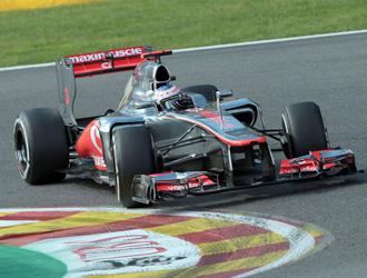 Jenson Button partirà domani davanti a tutti nel Gran Premio del Belgio, 12esimo appuntamento del Mondiale di Formula Uno
