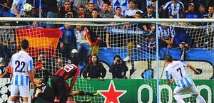 Il Malaga costringe il Milan alla prima sconfitta stagionale in Europa. Alla Rosaleda decide al 64' una gran giocata di Joaquin
