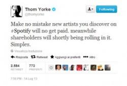 il tweet "avvelenato" di Thom Yorke dei Radiohead