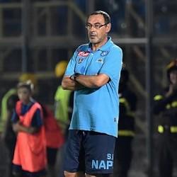 Il tecnico Sarri a fine gara non ha nascosto delusione per il rigore non dato