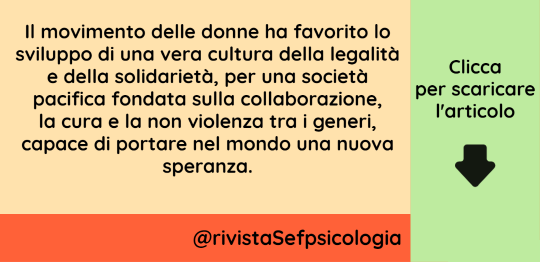 Il cammino delle donne verso la libertà è un processo non solo avviato ma forte e intenso: valorizzare il femminile, accrescere l’autostima delle donne, non perché dominino sugli uomini, ma […]